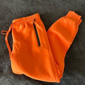 Orange sweatpants